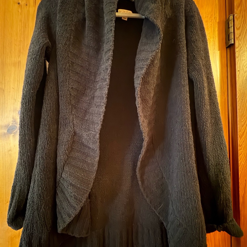 Merona Cozy Open-Front Black Women’s Sweater Cardigan